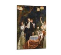 Impression sur toile The Garden of Armida-John Collier - Décoration d'intérieur - 20 x 30 cm