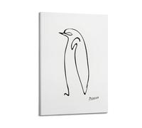 Impression sur toile « The Most Influential Artist » de Pablo Picasso - Impression sur toile pour albums de musique et films - Peinture décorative pour salon, chambre à coucher - 20 x 30 cm - Style