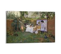 Impression sur toile « The Open Air Breakfast William Merritt Chase » - 40 x 60 cm