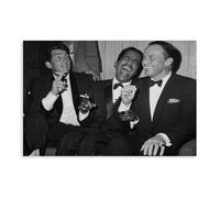 Impression sur toile The Rat Pack Dean Martin, Sammy Davis, Frank Sinatra pour décoration de chambre à coucher, bureau, chambre, cadeau 20 x 30 cm