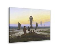 Impression sur toile The Stages of Life par Caspar David Friedrich - Décoration murale moderne pour chambre à coucher - 61 x 91,4 cm