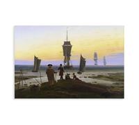 Impression sur toile The Stages of Life par Caspar David Friedrich pour la maison, l'école, le bureau, sans cadre, 61 x 91,4 cm