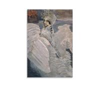 Impression sur toile « The Swan Princess By Mikhail Vrubel » - Décoration murale pour chambre à coucher, bureau, salon - 50 x 75 cm