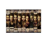 Impression sur toile The Vampire Diaries Elena Damon - Décoration murale moderne pour chambre à coucher - 30 x 45 cm