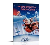 Impression sur toile « The Year Without A Santa Claus » - Impression sur toile - Style vintage - Décoration d'intérieur pour salon, chambre à coucher, chambre - 20 x 30 cm - Style cadre
