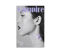 Impression sur toile Vampire par Olivia Rodrigo - Décoration murale moderne pour chambre à coucher, chambre à coucher, style dessin animé - 20 x 30 cm