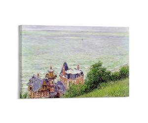 Impression sur toile Villas à Trouville-Gustave Caillebotte - Décoration murale pour salon - 40 x 60 cm