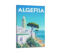 Impression sur toile vintage Algérie - Peinture murale moderne pour la maison - 40 x 60 cm