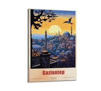 Impression sur toile vintage souvenir de voyage Turquie Safranbolu - 60 x 90 cm