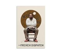 Impression sur toile vintage The French Drama Dispatch Anthologie Comédie Film Art mural Salon Famille Chambre à coucher Musique Affiche de film de dessin animé 50 x 75 cm Sans cadre