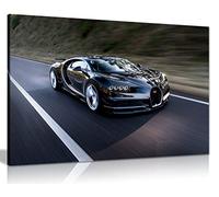 Impression sur toile Voiture Bugatti Chiron, A0 91x61cm (36x24in)