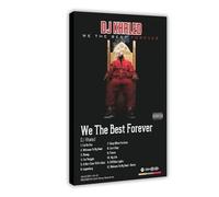 Impression sur toile « We The Best Forever Rapper DJ Khaled » pour décoration de chambre, bureau, chambre à coucher, 60 x 90 cm