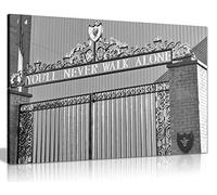 Impression sur toile « You'll Never Walk Alone » de Liverpool FC - Décoration d'intérieur - 61 x 40,6 cm