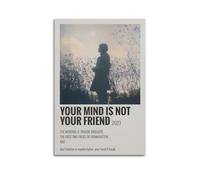 Impression sur toile « Your Mind Is Not Your Friend The National Ft Phoebe Bridgers » - Décoration murale vintage pour salon, chambre à coucher - 60 x 90 cm - Sans cadre