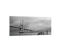 Impression sur Verre 100x40cm Tableaux Image Architecture vélo lisbonne tourisme