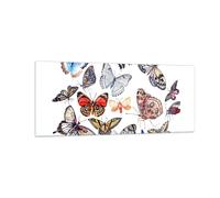 Impression sur Verre 100x40cm Tableaux Image Papillons illustration ailes