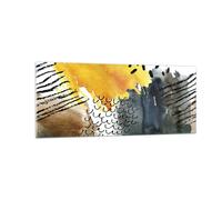 Impression sur Verre 100x40cm Tableaux Image Photo Abstraction Motifs Taches