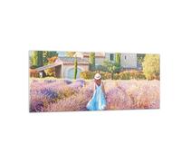 Impression sur Verre 100x40cm Tableaux Image Photo Boho Bruyères Femme