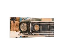 Impression sur Verre 100x40cm Tableaux Image Photo Couverture Ford Mustang