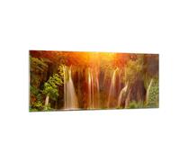 Impression sur Verre 100x40cm Tableaux Image Photo Croatie parc national cascade