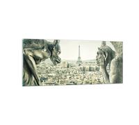 Impression sur Verre 100x40cm Tableaux Image Photo Gargouilles Paris Notre-Dame