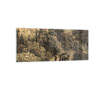 Impression sur Verre 100x40cm Tableaux Image Photo Jungle Indigènes Rivière