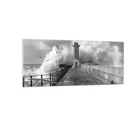 Impression sur Verre 100x40cm Tableaux Image Photo Lanterne Mer Portugal
