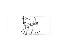 Impression sur Verre 100x40cm Tableaux Image Photo Manuscrit devise croire