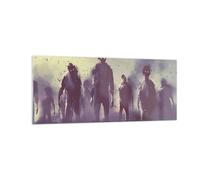 Impression sur Verre 100x40cm Tableaux Image Photo Personnages Halloween Mystère