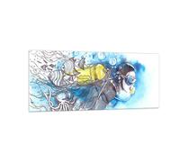 Impression sur Verre 100x40cm Tableaux Plongeur Poissons passe-temps