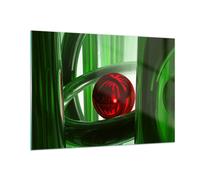 Impression sur Verre 100x70cm Tableaux Image Infographie 3d moderne composition