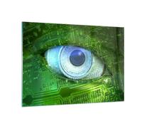 Impression sur Verre 100x70cm Tableaux Image Informatique abstraction processeur