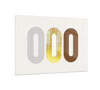 Impression sur Verre 100x70cm Tableaux Image Ovale Tapis Roulant Abstraction