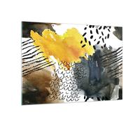 Impression sur Verre 100x70cm Tableaux Image Photo Abstraction Motifs Taches