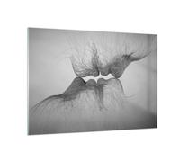 Impression sur Verre 100x70cm Tableaux Image Photo Baiser Amour Couple