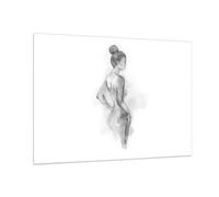 Impression sur Verre 100x70cm Tableaux Image Photo Femme Corps Morceau