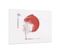 Impression sur Verre 100x70cm Tableaux Image Photo Japon Fleur Cerises