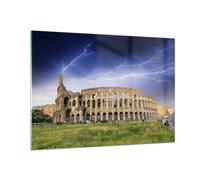 Impression sur Verre 100x70cm Tableaux Italie architecture colisée tourisme