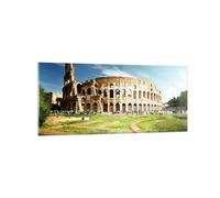 Impression sur Verre 120x50cm Tableaux Archéologie architecture italie colisée