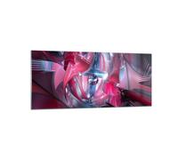 Impression sur Verre 120x50cm Tableaux Image Abstraction chimie cybernétique
