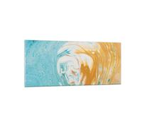 Impression sur Verre 120x50cm Tableaux Image Abstraction Renversé Peintures