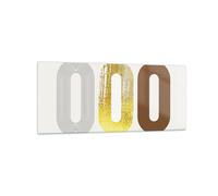 Impression sur Verre 120x50cm Tableaux Image Ovale Tapis Roulant Abstraction