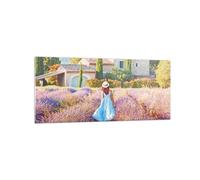 Impression sur Verre 120x50cm Tableaux Image Photo Boho Bruyères Femme