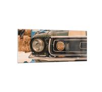 Impression sur Verre 120x50cm Tableaux Image Photo Couverture Ford Mustang