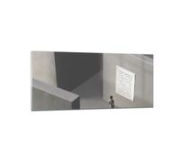 Impression sur Verre 120x50cm Tableaux Image Photo Labyrinthe Gris Perdu