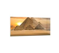Impression sur Verre 120x50cm Tableaux Image Photo Pyramide egypte désert