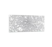 Impression sur Verre 120x50cm Tableaux Image Photo Ville Carte Londres