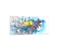 Impression sur Verre 120x50cm Tableaux Plongeur Poissons passe-temps