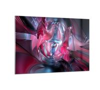 Impression sur Verre 120x80cm Tableaux Image Abstraction chimie cybernétique