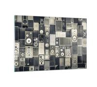 Impression sur Verre 120x80cm Tableaux Image Abstraction Haut-parleurs Graphisme